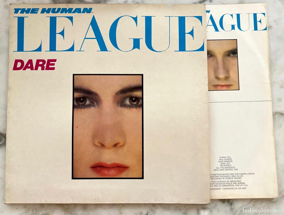 Discos de vinilo: THE HUMAN LEAGUE. DARE. LP ORIGINAL UK 1981 PORTADA DOBLE+ FUNDA INTERIOR LETRAS