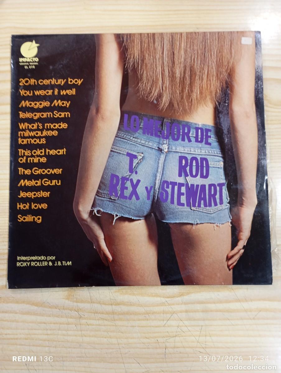Discos de vinilo: Lp - Roxy Roller & J. B. Tim &lrm;&ndash; Lo Mejor De T. Rex Y Rod Stewart 1977