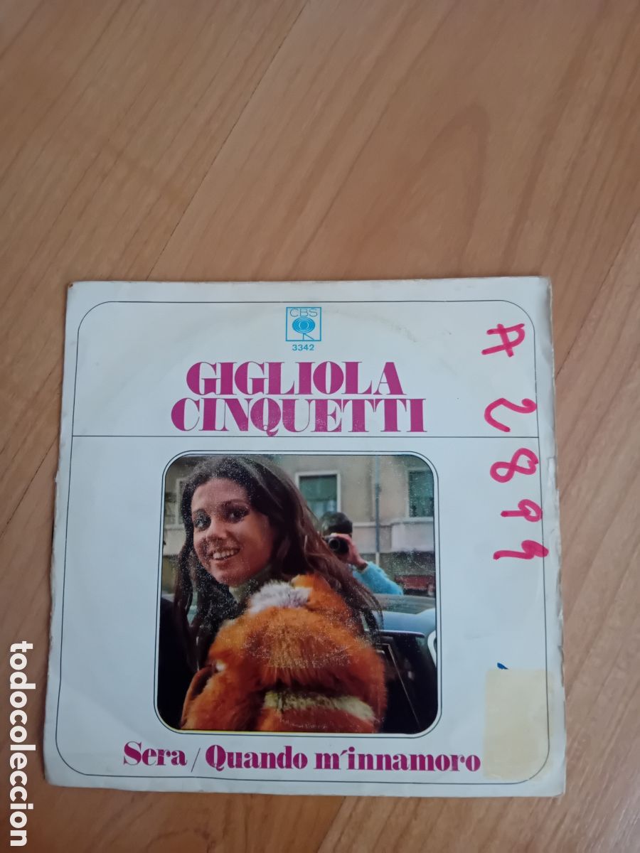 Discos de vinilo: GIGLIOLA CINQUETTI. SERA. QUANDO M'INNAMORO