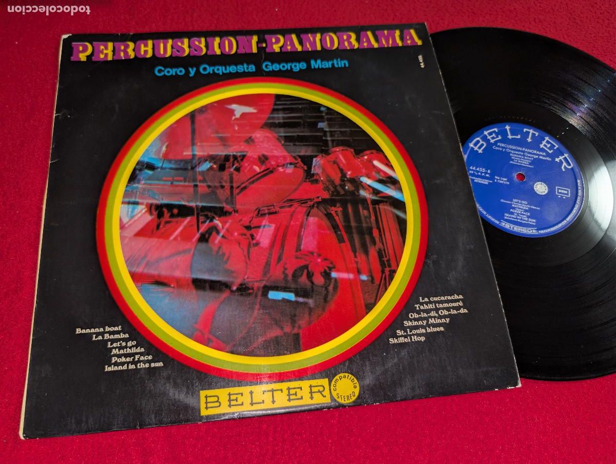 Discos de vinilo: GEORGE MARTIN ORQUESTA Percussion panorama LP 1970 Belter ESPA&Ntilde;A SPAIN