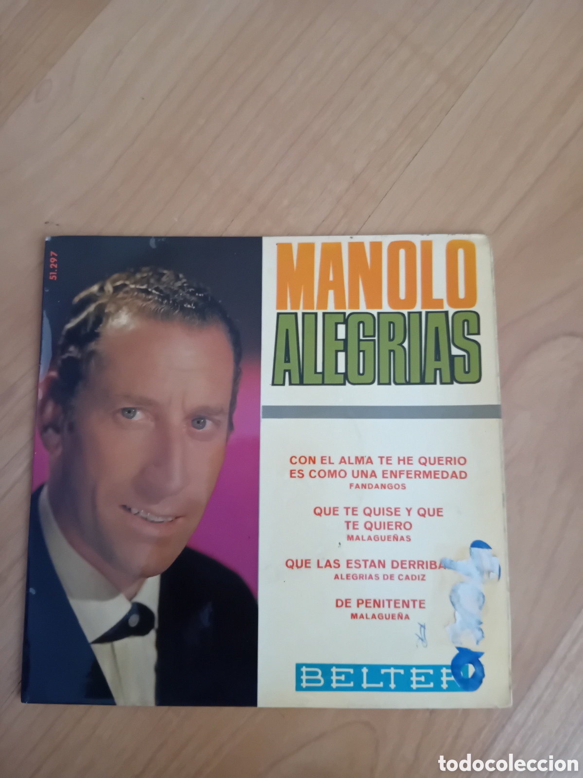 Discos de vinilo: MANOLO ALEGRIAS. COMO EL ALMA TE HE QUERIO ES COMO UNA ENFERMEDAD
