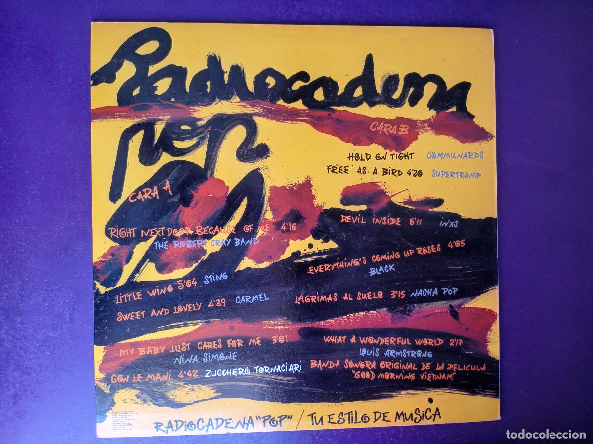 Discos de vinilo: RADIOCADENA POP - LP POLYGRAM 1988 - NACHA POP, STING, SUPERTRAMP, COMMUNARDS, ETC