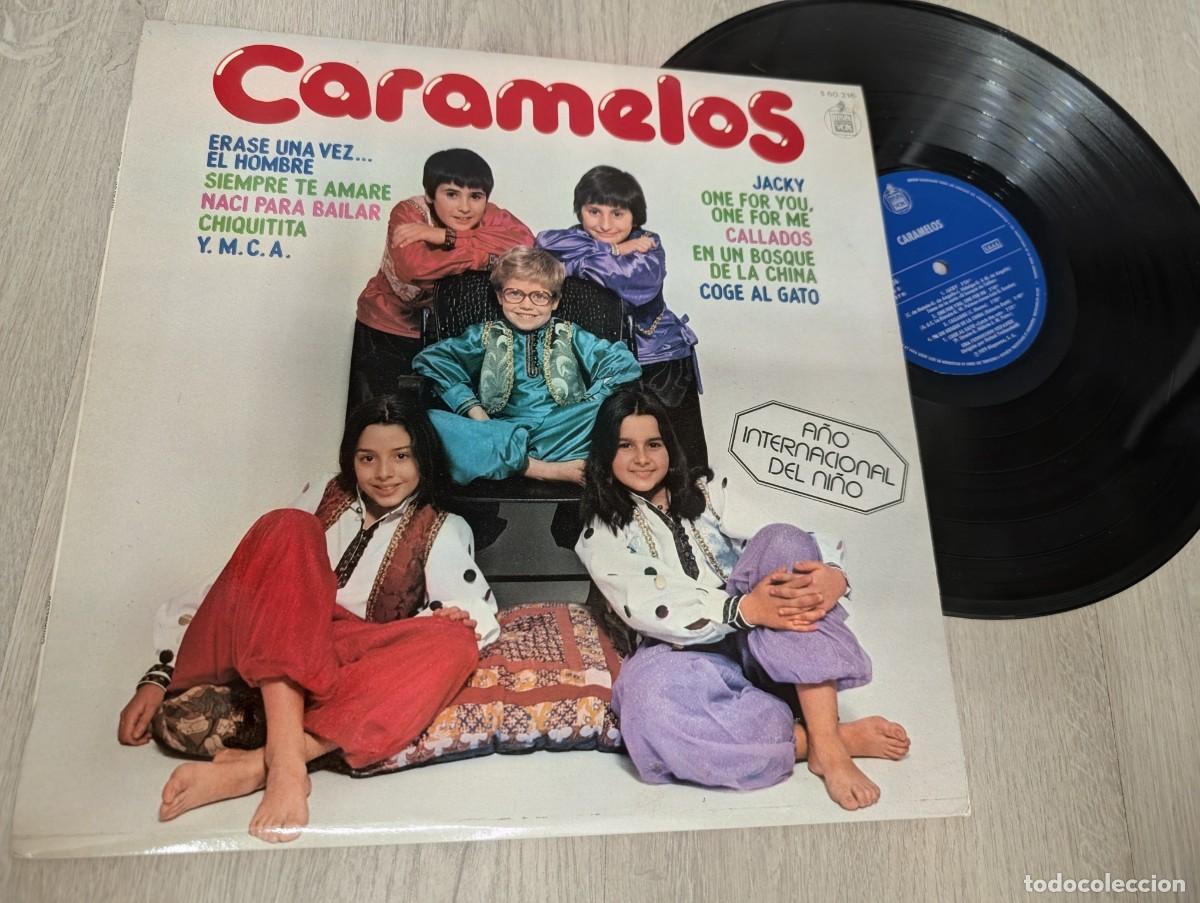 Discos de vinilo: CARAMELOS - ERASE UNA VEZ EL HOMBRE Y MAS EXITOS ..LP DE 1979 A&Ntilde;O INTERNACIONAL DEL NI&Ntilde;O - HISPAVOX