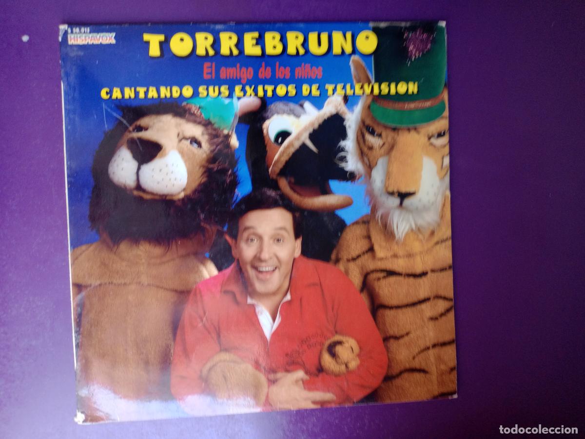 Discos de vinilo: Torrebruno El Amigo D Los Ni&ntilde;os Cantando Exitos - LP HISPAVOX 1981 - TV INFANTIL 80'S TIGRES LEONES