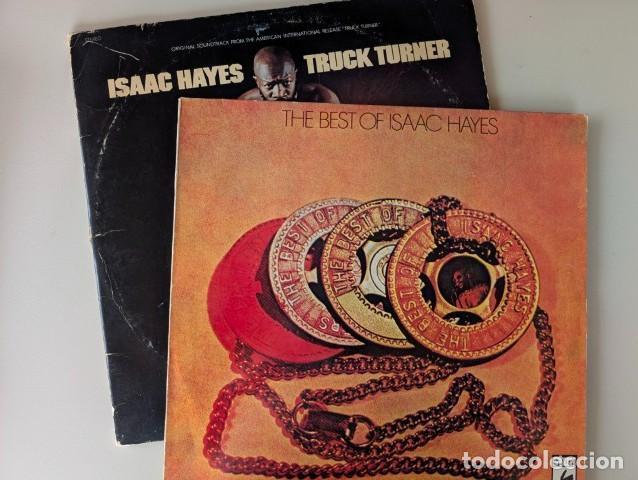 Discos de vinilo: L1345-L1346 ISAAC HAYES - LP & DOBLE LP VINILO - THE BEST & TRUCK TURNER - POCO FRECUENTES