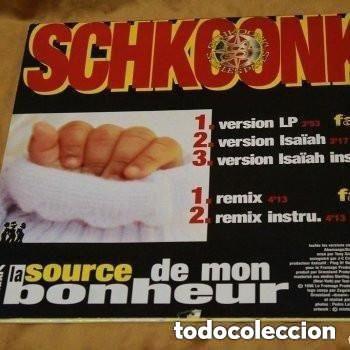 Discos de vinilo: Schkoonk&iexcl;,La source de mon bonheur, Plug it records, 1996. Edici&oacute;n francesa. - Foto 2