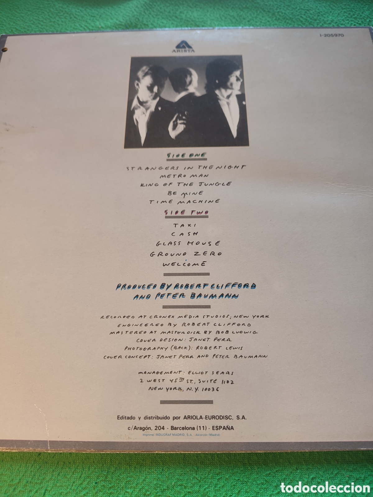 Discos de vinilo: Peter Baumann - Strangers in the night - Foto 2