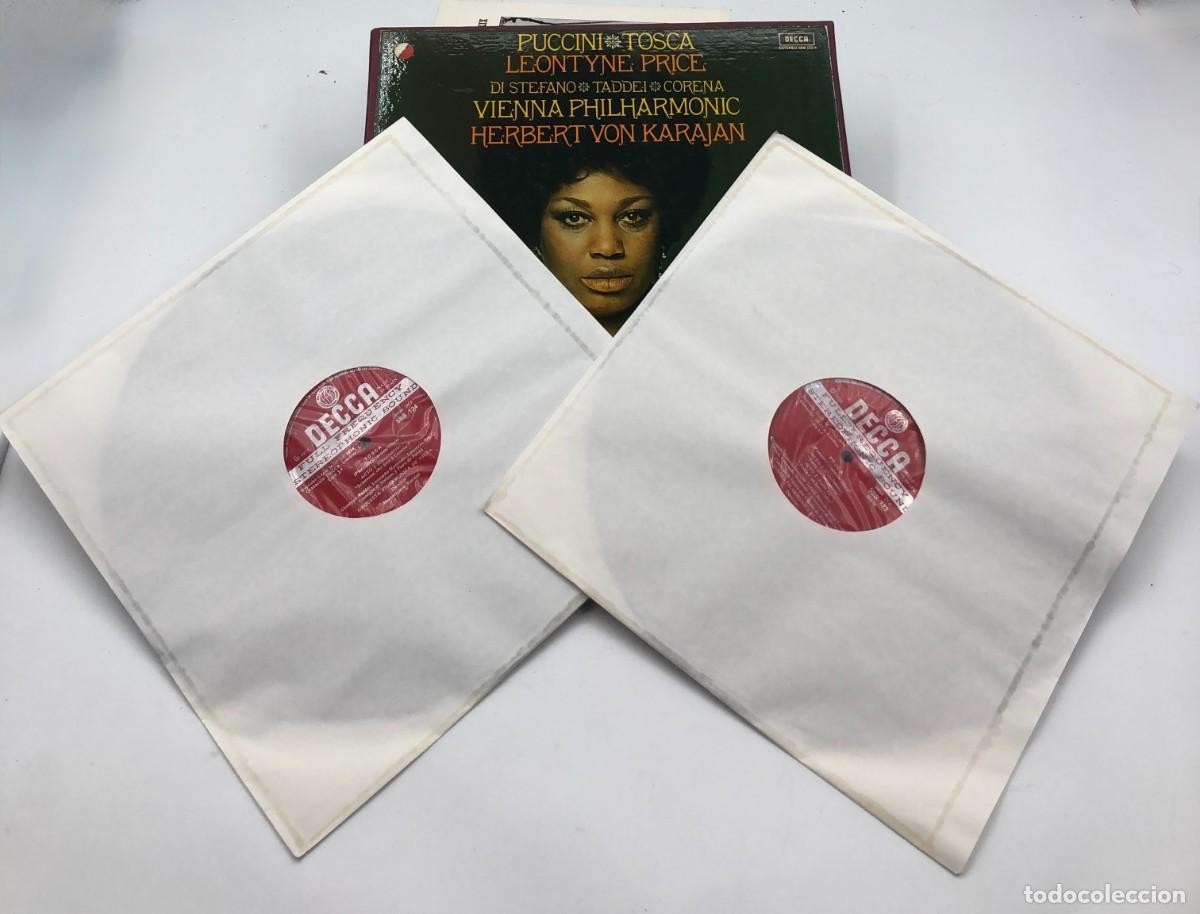 Discos de vinilo: PUCCINI &ndash; TOSCA &ndash; LEONTYNE PRICE, DI STEFANO Y KARAJAN &ndash; DECCA ESPA&Ntilde;A 1974 &ndash; 2 LP