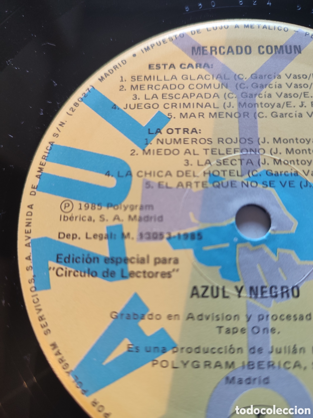 Discos de vinilo: Azul y Negro - Mercado Com&uacute;n ( E E C.) - Foto 4