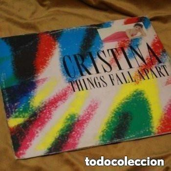 Discos de vinilo: Cristina, Things fall apart. 12&rdquo;. Ze records, 1981. Edici&oacute;n UK.