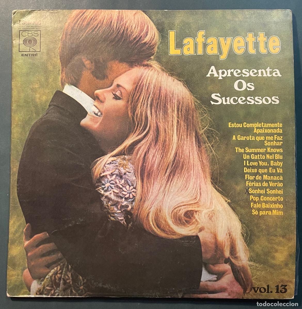 Disques de vinyle: LAFAYETTE / APRESENTA OS SUCESSOS VOL. 13 (PARA LISTADO VER FOTOS) / LP CBS 1972 / BRASIL