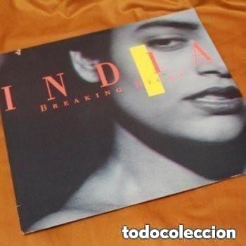 Discos de vinilo: India, Breaking night. LP. Reprise records, 1990. Edici&oacute;n USA. Buen estado de conservaci&oacute;n.