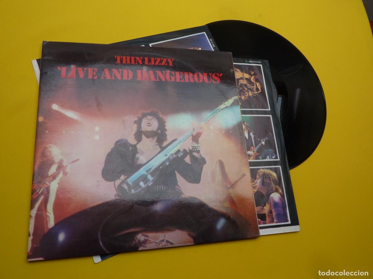 Discos de vinilo: 2 LP THIN LIZZY - Live And Dangerous - Edicion ESPA&Ntilde;OLA - 66 41 828 (EX/P/EX)