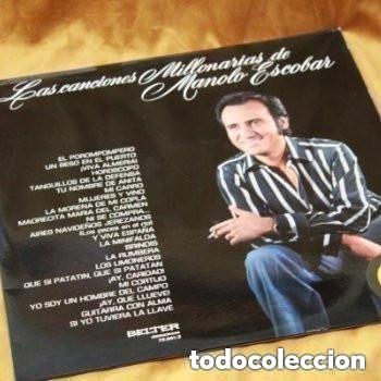Discos de vinilo: Las canciones millonarias de Manolo Escobar. Doble LP. Belter, 1975. Edici&oacute;n espa&ntilde;ola.