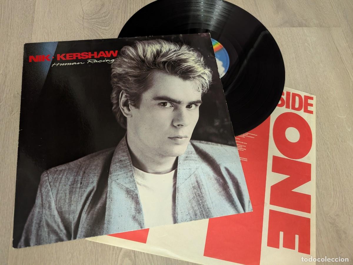 Discos de vinilo: NIK KERSHAW - HUMAN RACING..INCLIUYE .. WOULDN&acute;T IT BE GOOD ..LP DE CON LETRAS - MCA RECORDS - 1984