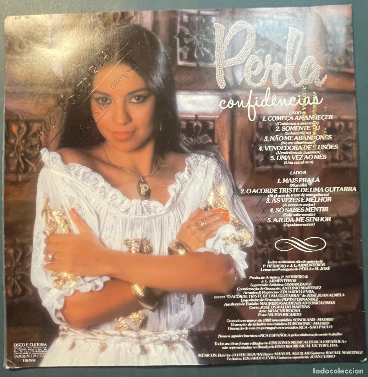 Discos de vinilo: PERLA / CONFIDENCIAS / LP RCA 1982 / BRASIL - Foto 2