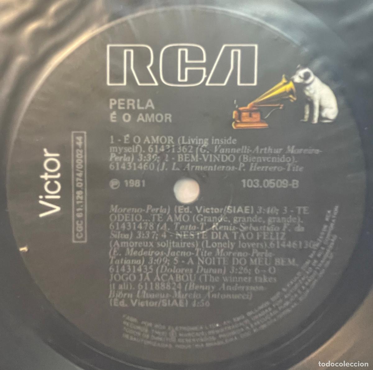 Discos de vinilo: PERLA / E O AMOR / LP RCA 1981 / BRASIL - Foto 5