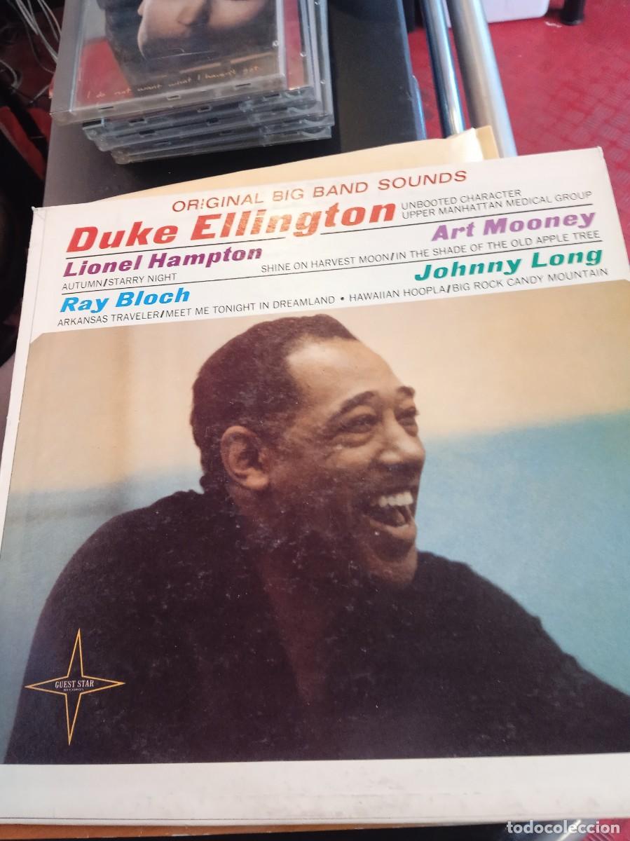 Discos de vinilo: BIG BAND SOUNDS- DUKE ELLINGTON, LIONEL HAMPTON, ART MOONEY, JOHNNY LONG, RAY BLOCH. LP