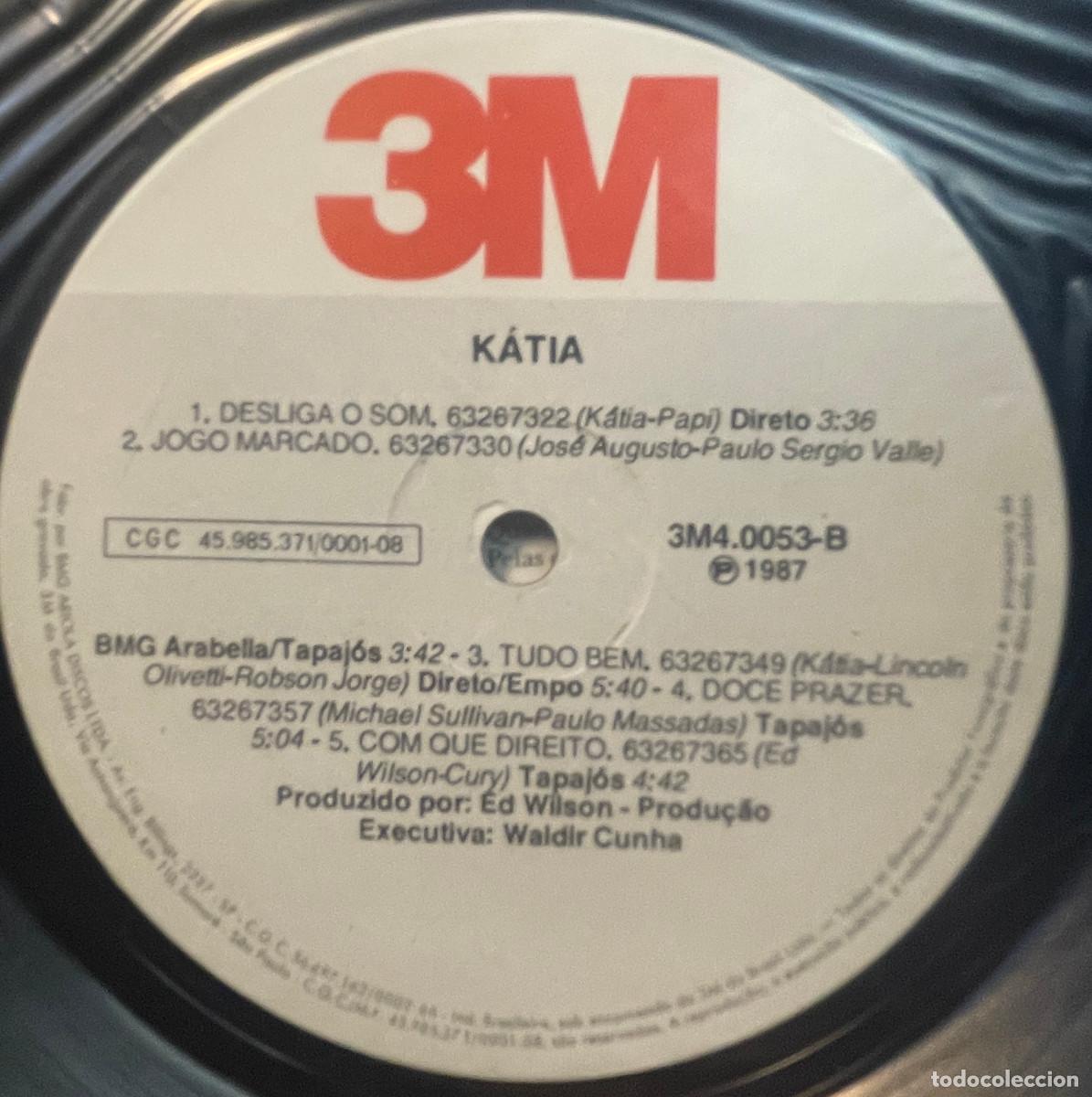 Discos de vinilo: KATIA / KATIA / LP 3M 1987 / BRASIL - Foto 5