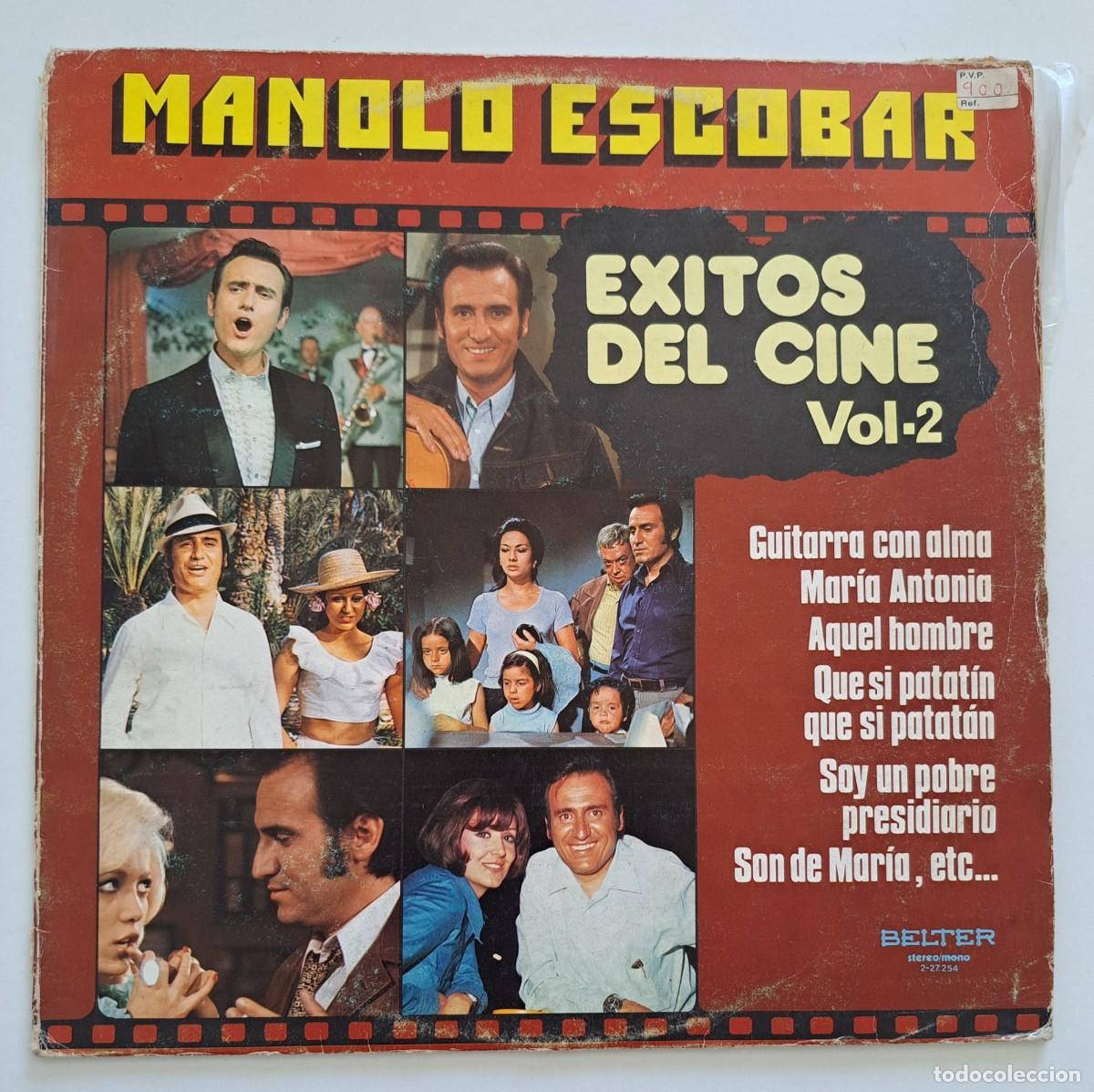 Discos de vinilo: MANOLO ESCOBAR - EXITOS DEL CINE VOL-2 - Belter &ndash; 2-27.254 - SPAIN 1980