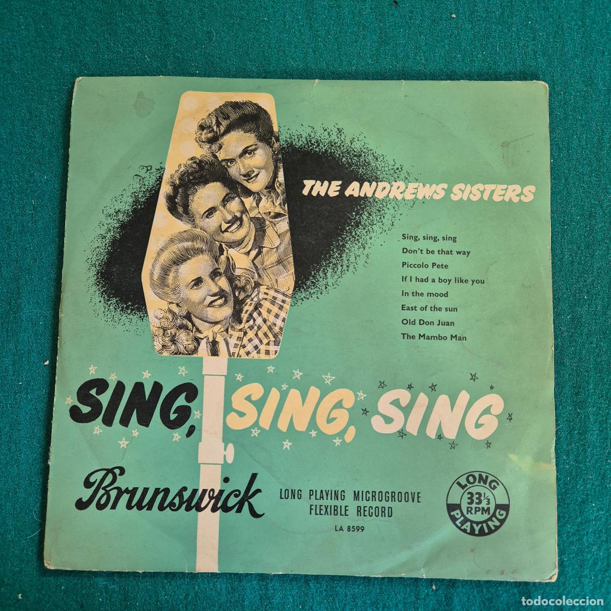 Dischi in vinile: The Andrews Sisters &ndash; Sing, Sing, Sing 10&rdquo; LP