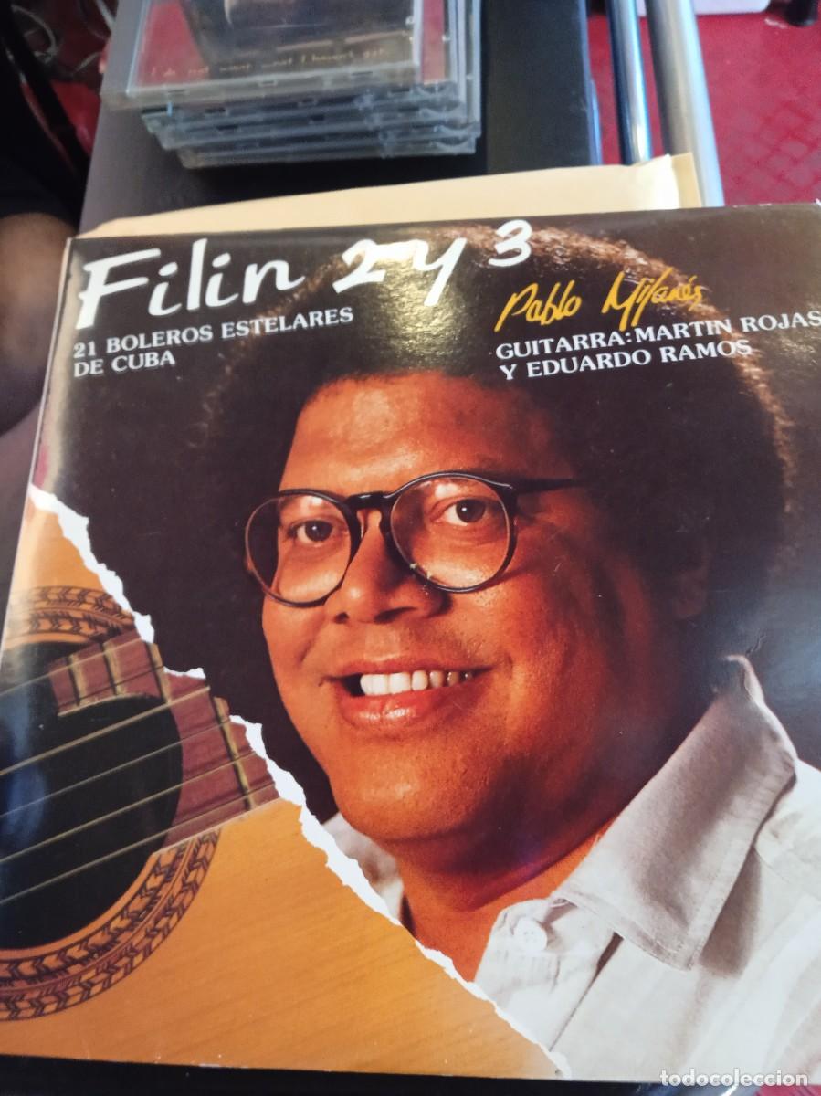 Discos de vinilo: PABLO MILAN&Eacute;S- FILIN 2 Y 3. 21 BOLEROS ESTALARES DE CUBA. LP DOBLE.