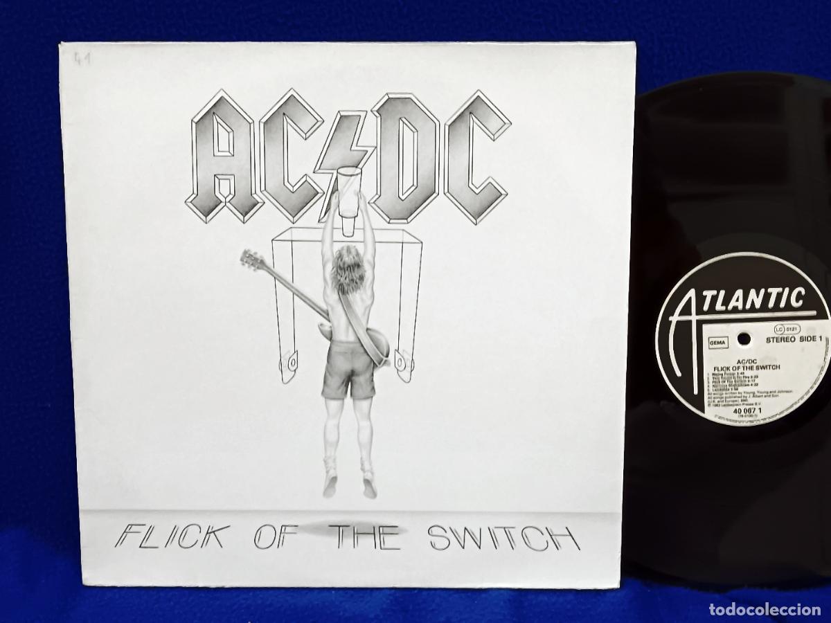 Discos de vinilo: AC/DC - FLICK OF THE SWITCH - EDICION ALEMANA 1983 CON EL LOGO Y ANGUS EN RELIEVE - EXCELENTE ESTADO