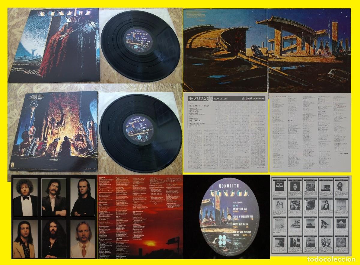 Discos de vinilo: KANSAS / MONOLITH 79 COMPLETA 1&ordf; PRESS ORG JAPAN + RARE LIBRETO, SUPER DOBLE CARPETA, EXC