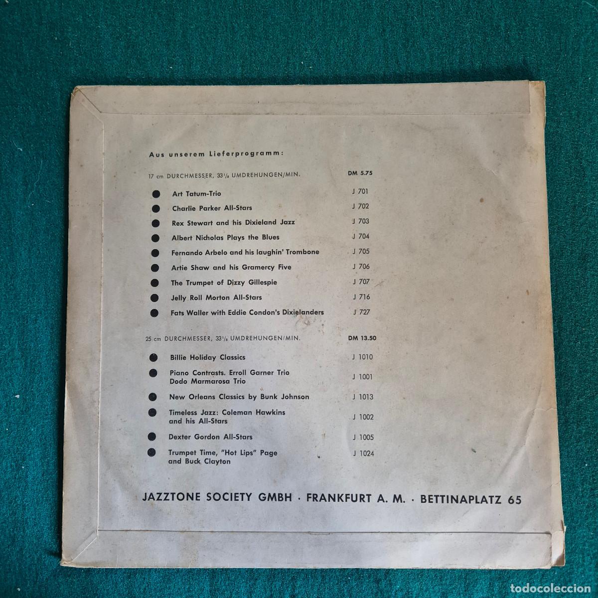 Discos de vinilo: Bunk Johnson:New Orleans Classic 10&rdquo; LP - Foto 2