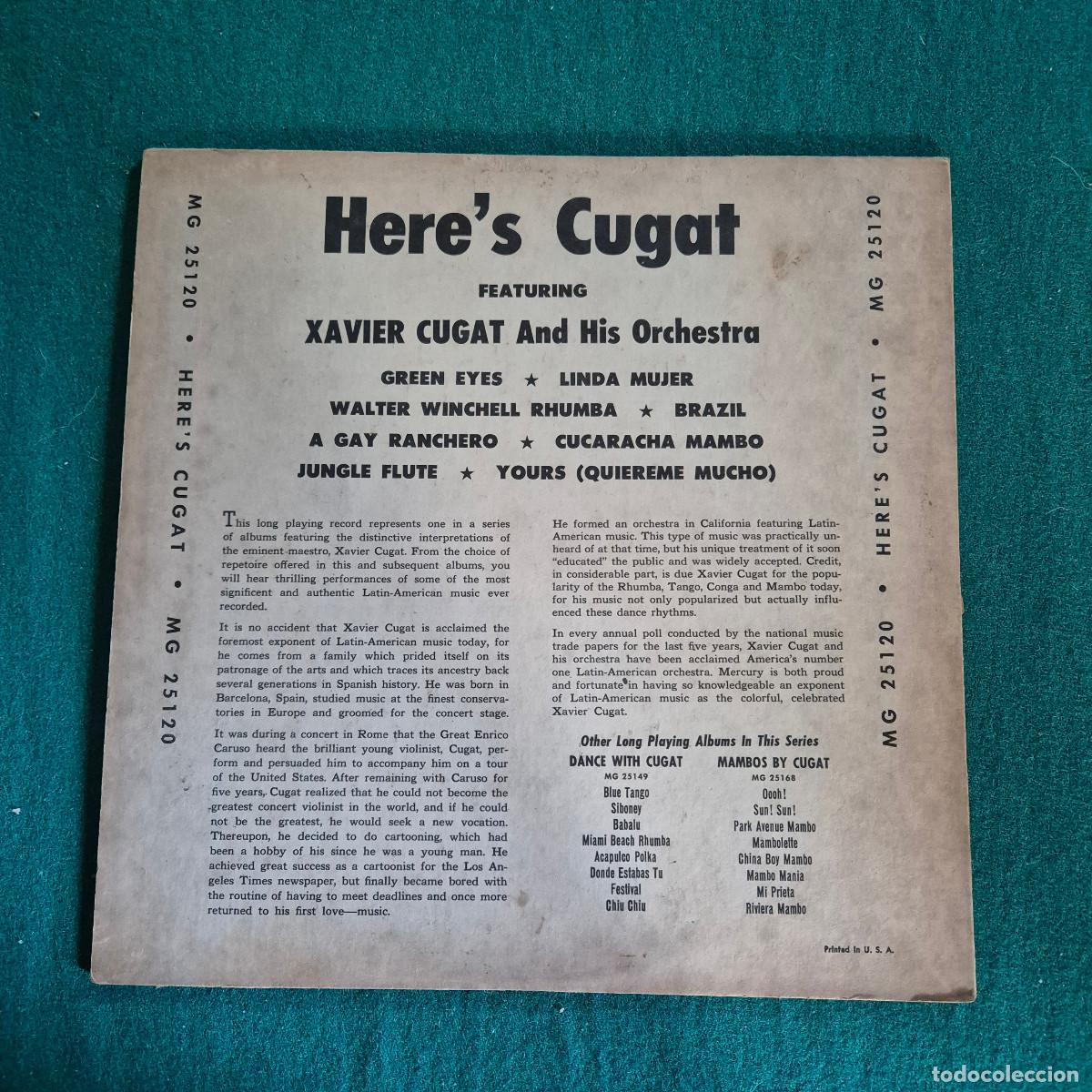 Discos de vinilo: Cugat &ndash; Heres Cugat 10&rdquo; LP - Foto 2