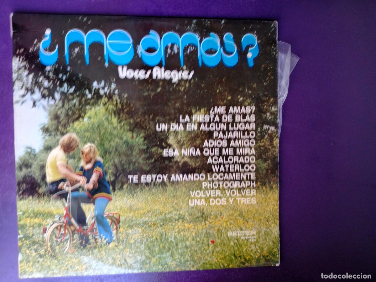 Discos de vinilo: Voces Alegres &lrm;&ndash; &iquest;Me Amas? - LP ELTER 1974 SIN APENAS USO - VERSIONES ABBA, RINGO STARR, GRECAS,