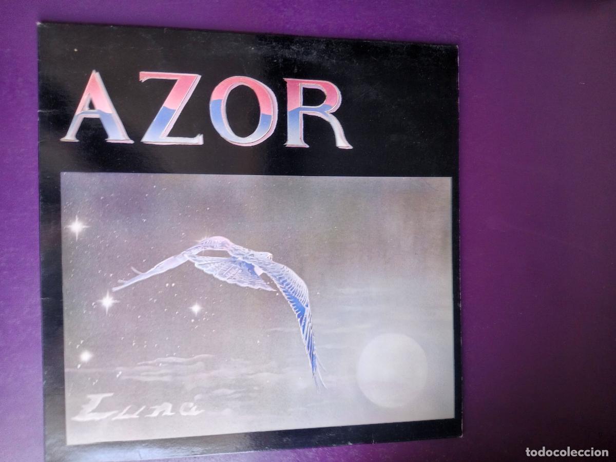 Discos de vinilo: Azor &lrm;&ndash; Luna - LP AZOR 1987 - MUY POCO USO, HARD ROCK METAL 80'S -