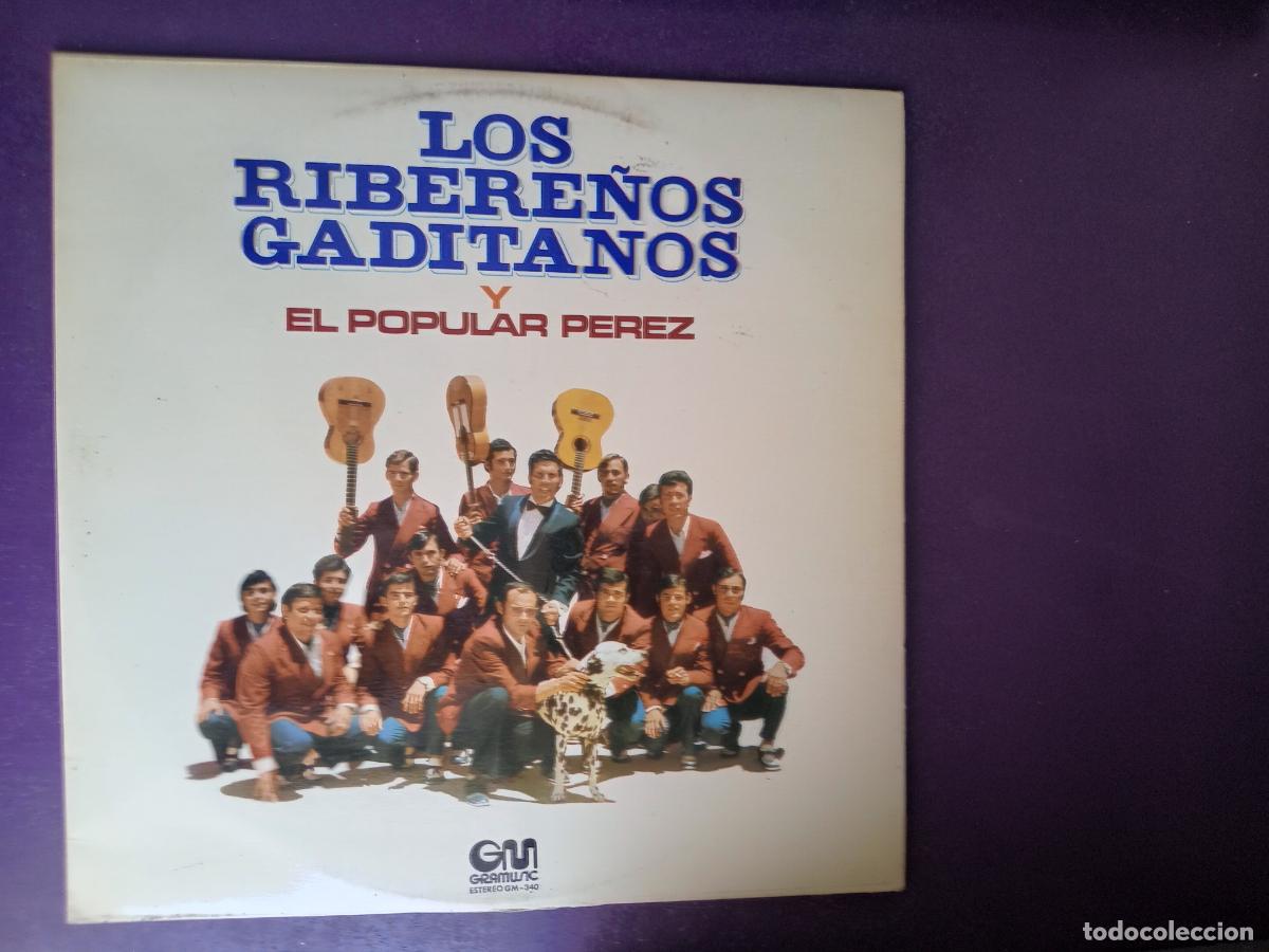 Discos de vinilo: Los Ribere&ntilde;os Gaditanos, El Popular Perez &ndash; Carnaval de C&aacute;diz - LP GRAMUSIC 1974 CHIRIGOTAS COMPARSA