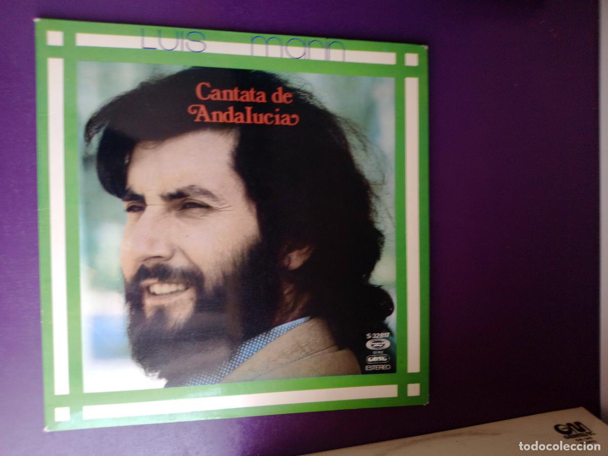 Discos de vinilo: LUIS MAR&Iacute;N - CANTATA DE ANDALUC&Iacute;A - LP MOVIEPLAY GONG 1976 - NUEVO FLAMENCO 70'S - GARCIAPELAYO
