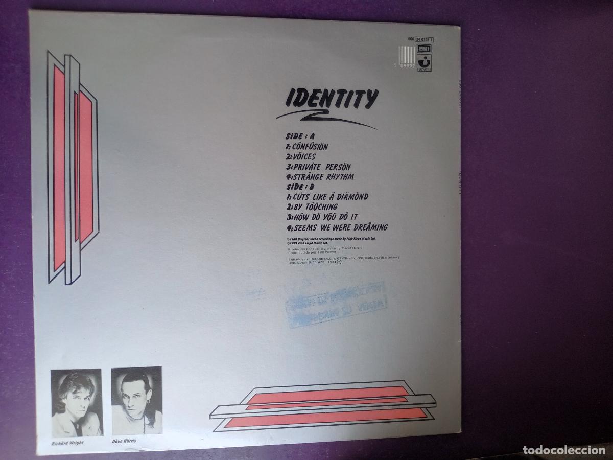Discos de vinilo: Zee &ndash; Identity - LP HARVEST 1984 - SIN USO - DISCO POP - RICHARD WRIGHT. PINK FLOYD - ELECTRONICA