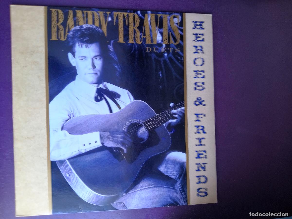 Discos de vinilo: Randy Travis &ndash; Heroes And Friends (Duets) - LP WARNER 1990 - COUNTRY, DOLLY PARTON, WILLIE NELSON