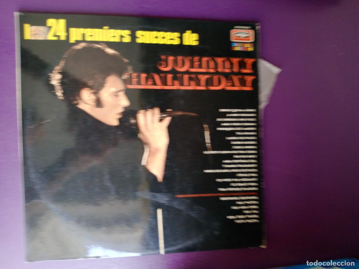 Discos de vinilo: Les 24 Premiers Succ&egrave;s De Johnny Hallyday - 24 GRANDES EXITOS - DOBLE LP VOGUE 1971 - FRANCIA ROCK