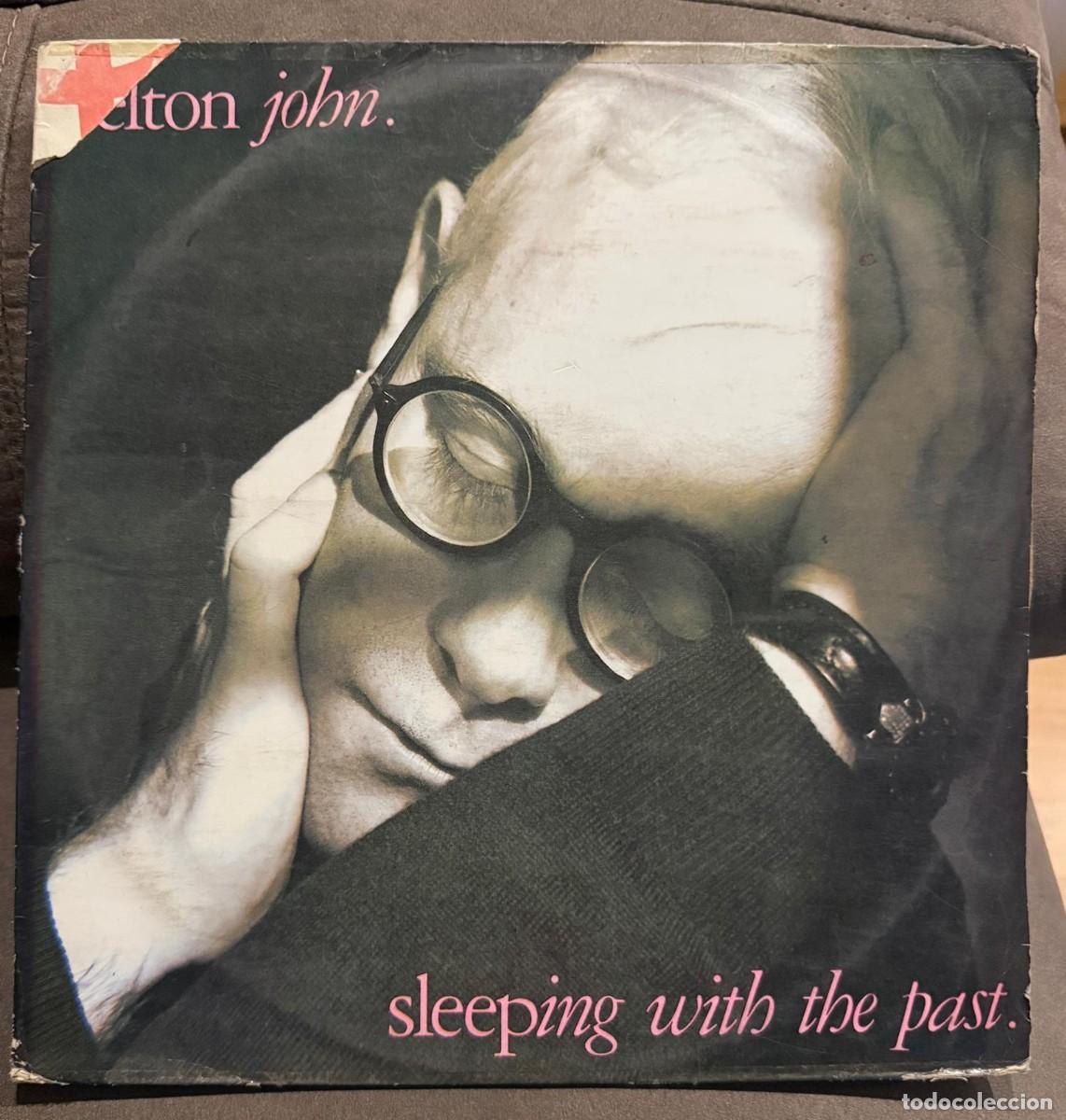 Discos de vinilo: Elton John &ndash; Sleeping With The Past. Disco vinilo. Edic. Spain. 1989