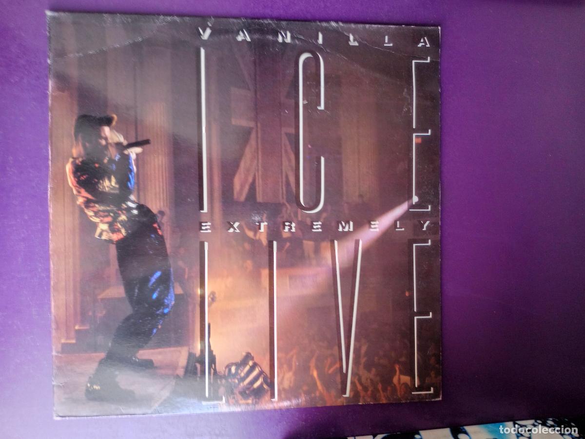 Discos de vinilo: Vanilla Ice &lrm;&ndash; Extremely Live - LP SBK 1991 - HIP HOP, ELECTRONICA, - SIN ESTRENAR