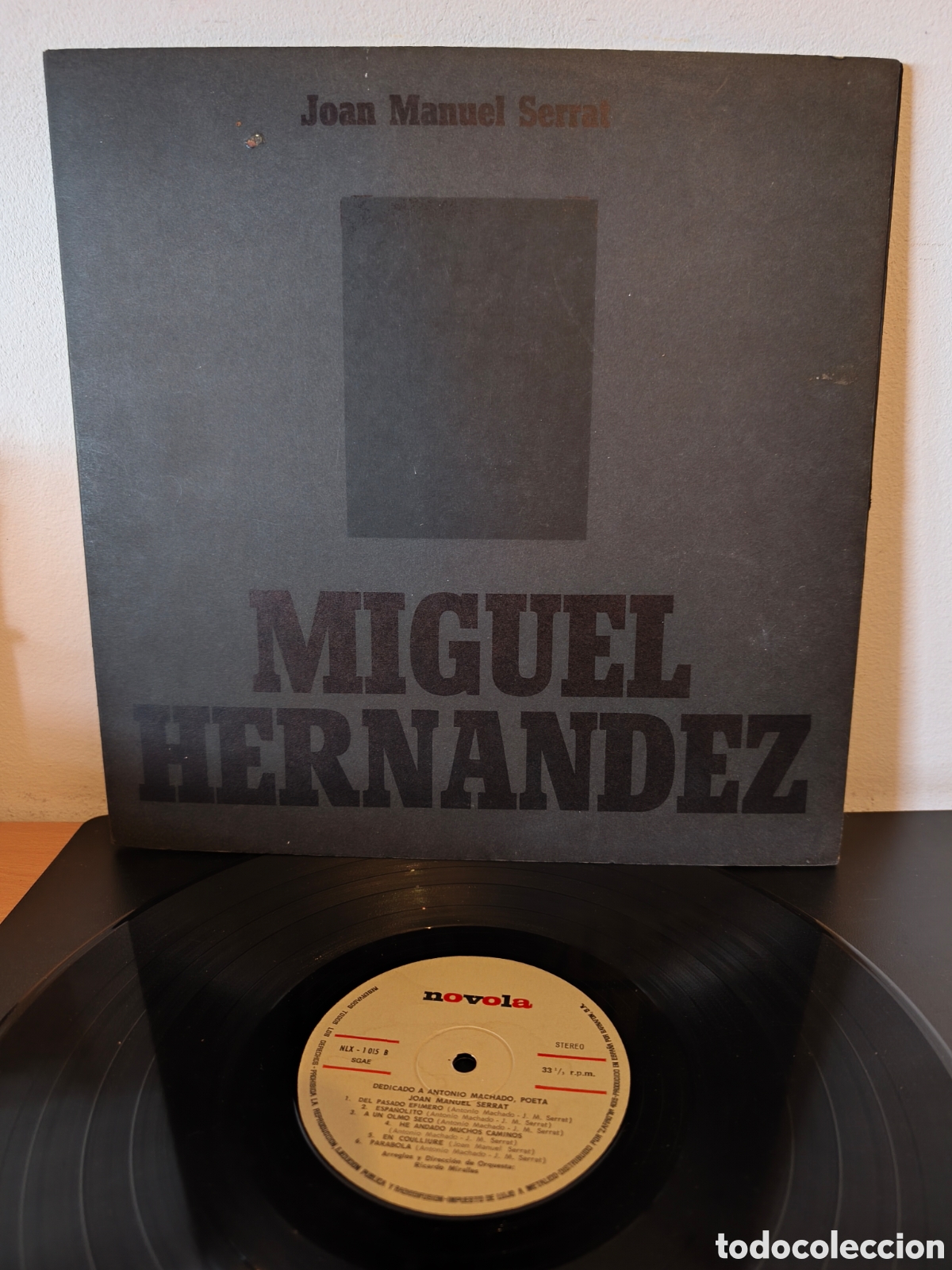 Discos de vinilo: Joan Manuel Serrat - Dedicado a Antonio Machado, Poeta - Novola &ndash; NLX-1015-S