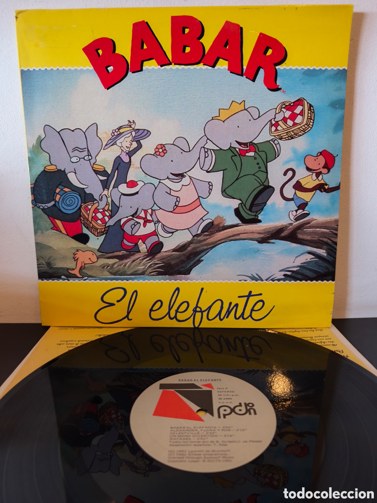 Discos de vinilo: Babar - Babar El Elefante - PDI &ndash; E 30.2496 - Formato: Vinilo, LP, &Aacute;lbum - Espa&ntilde;a - 1991 -