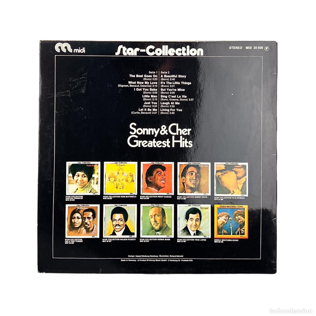 Discos de vinilo: LP. Sonny & Cher. Greatest Hits (VG+/VG+) - Foto 2