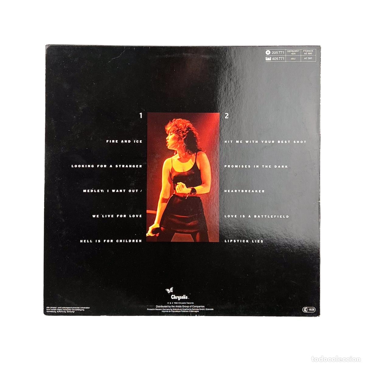 Discos de vinilo: LP. Pat Benatar. Live From Earth (VG+/VG+) - Foto 2