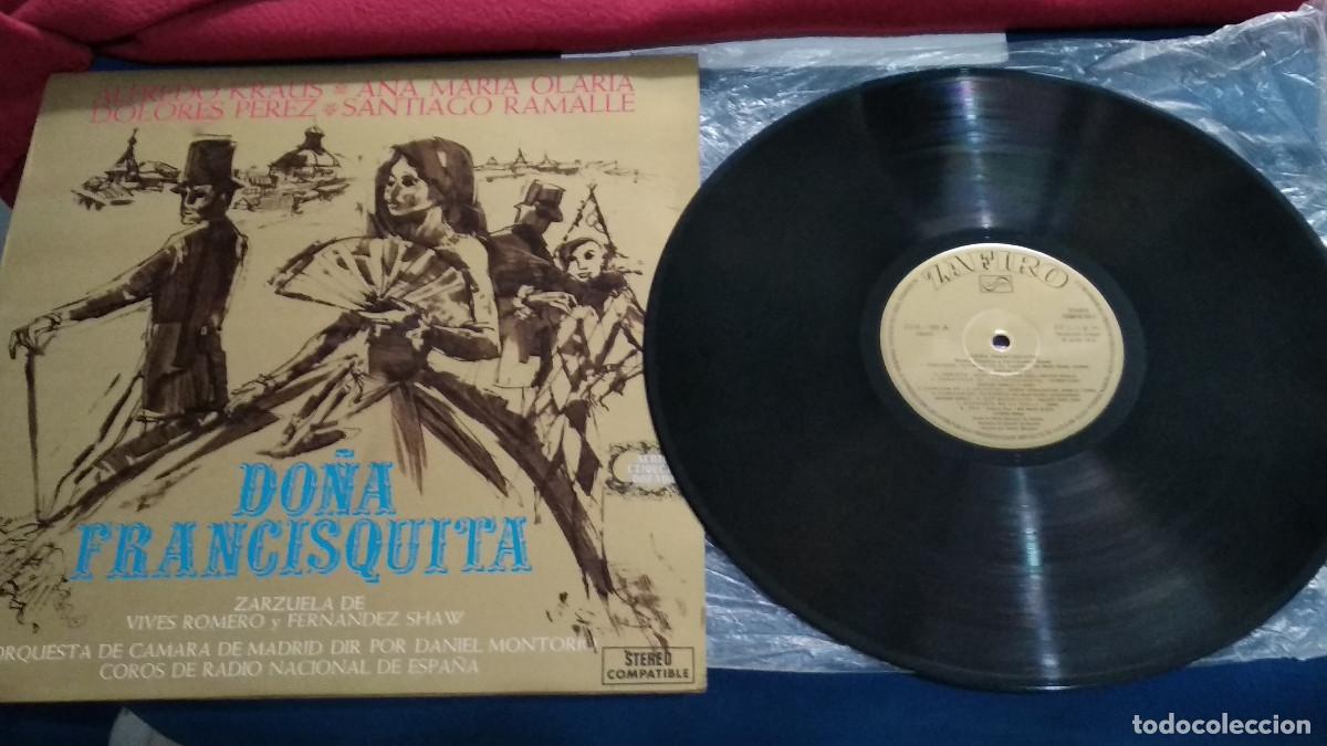 Discos de vinilo: Do&ntilde;a Francisquita. LP. Alfredo Kraus. Orquesta de C&aacute;mara de Madrid. Director: Daniel Montorio 1973 Z