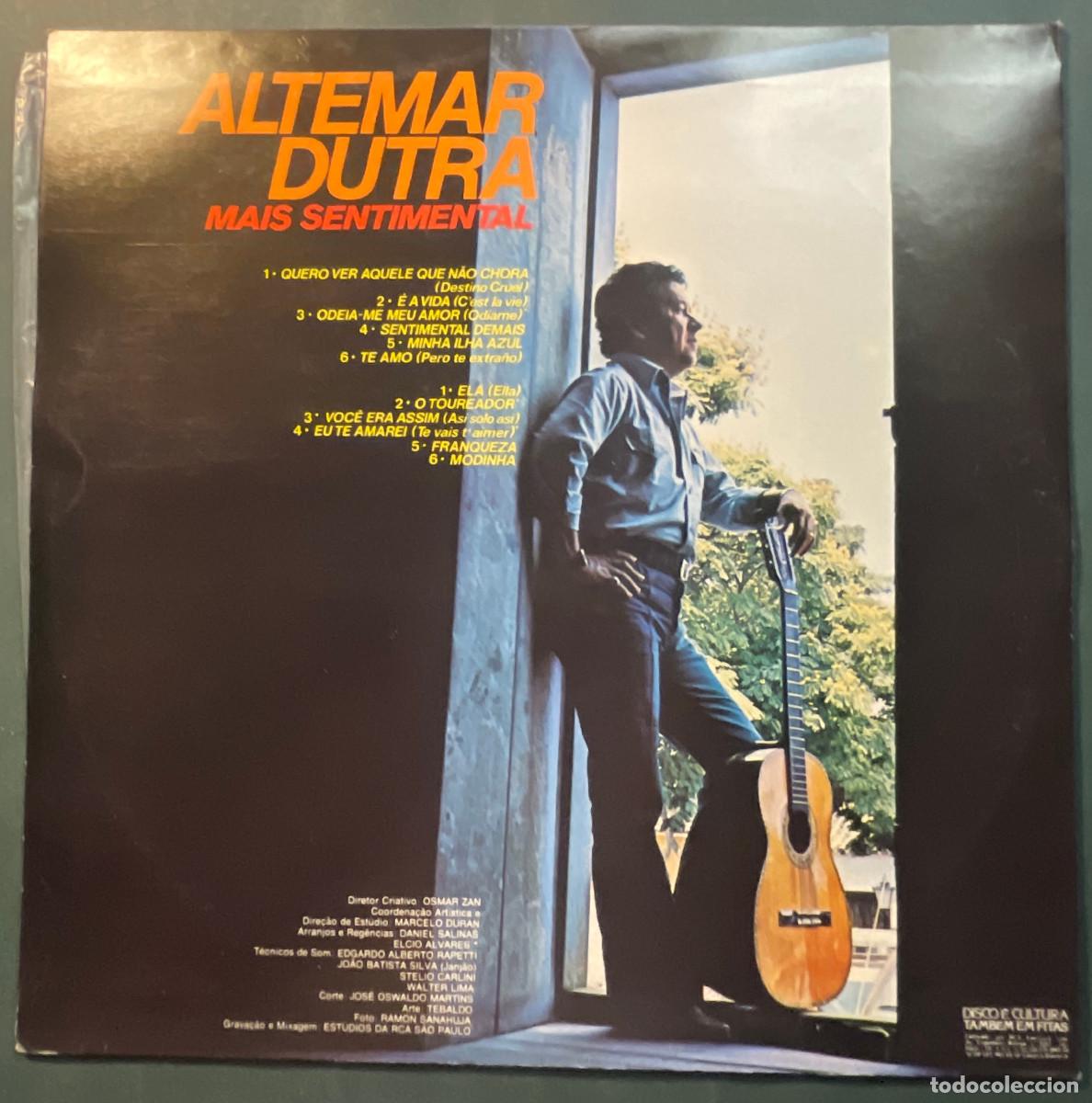 Discos de vinilo: ALTEMAR DUTRA / MAIS SENTIMENTAL / LP RCA 1978 / BRASIL - Foto 2