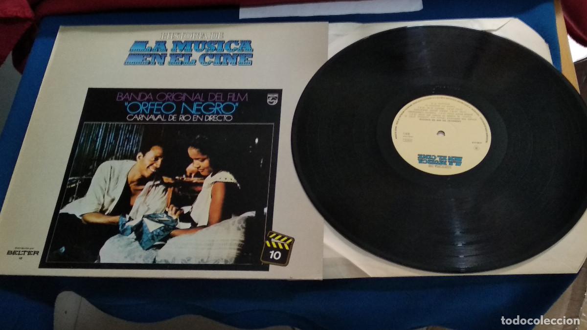 Discos de vinilo: HISTORIA DE LA MUSICA EN EL CINE. N&ordm; 10. - ORFEO NEGRO. CARNAVAL DE RIO EN DIRECTO. - LP 1982