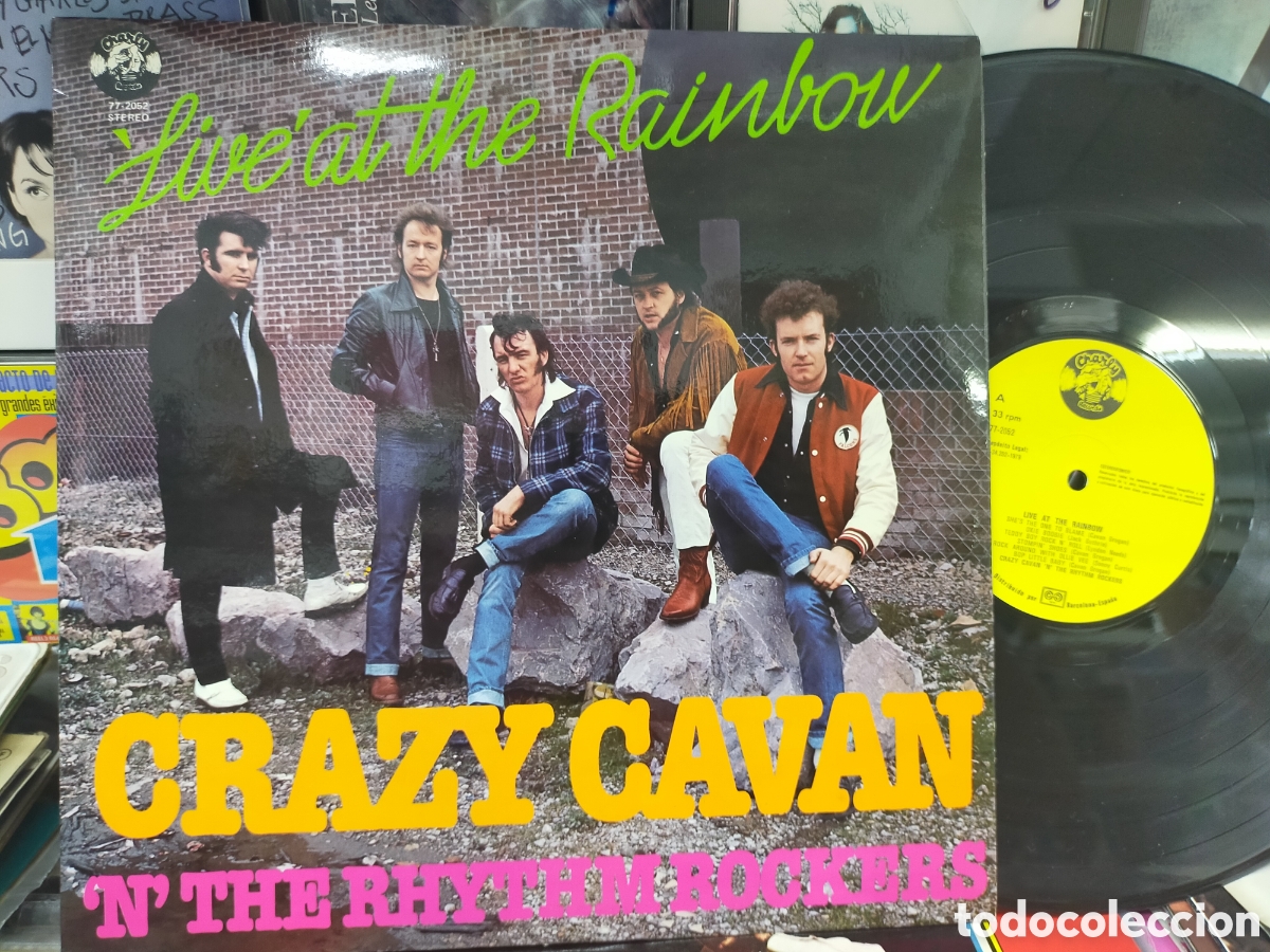 Discos de vinilo: Crazy cavan LP live at the rainbow Espa&ntilde;a 1979