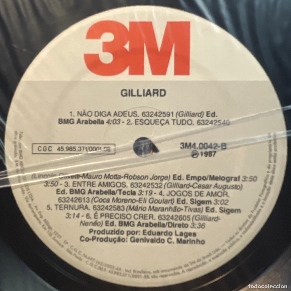 Discos de vinilo: GILLIARD / GILLIARD / LP 3M 1987/ BRASIL - Foto 3