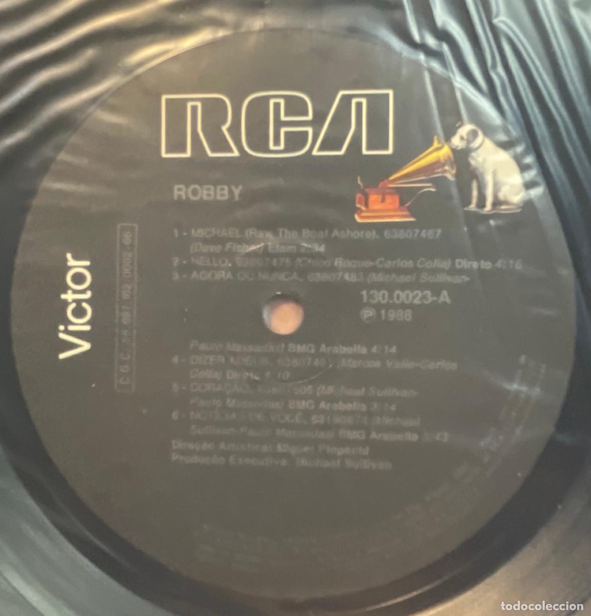 Discos de vinilo: ROBBY / ROBBY / LP RCA 1988/ BRASIL - Foto 3