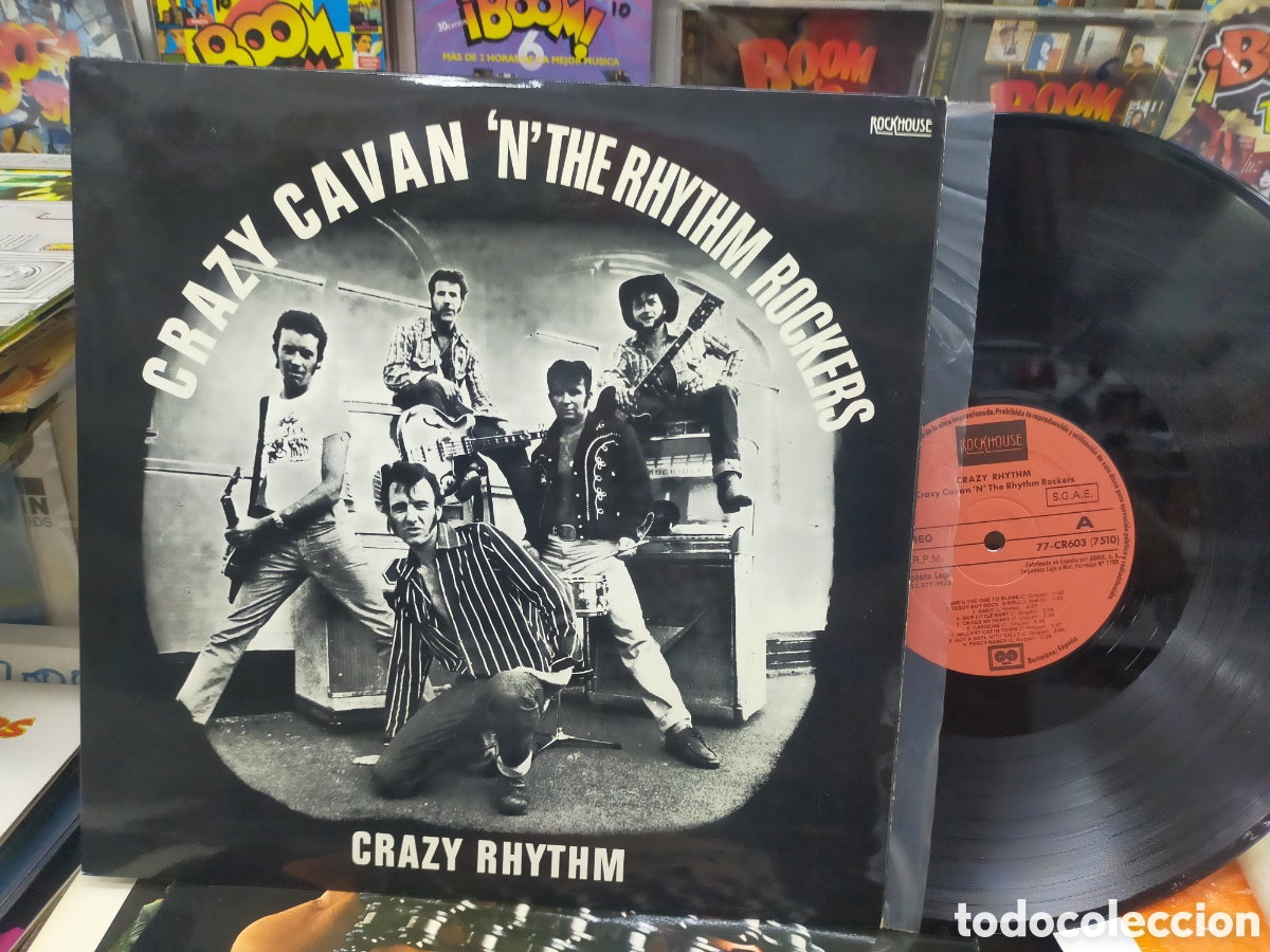 Discos de vinilo: Crazy cavan LP crazy rhythm Espa&ntilde;a 1978 - Foto 1